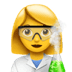 👩‍🔬 woman scientist display on Apple